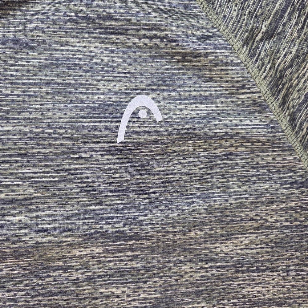 Head Olive Patterned Long Sleeve Top Size XL - Picture 3 of 5